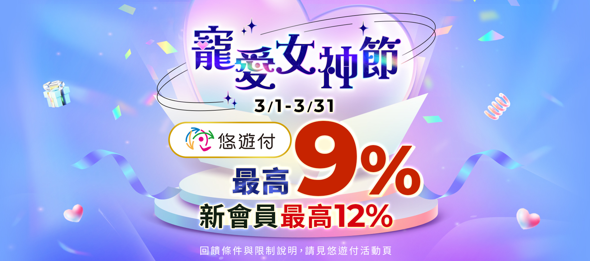 10/1-12/31悠遊付 指定日最高享15%