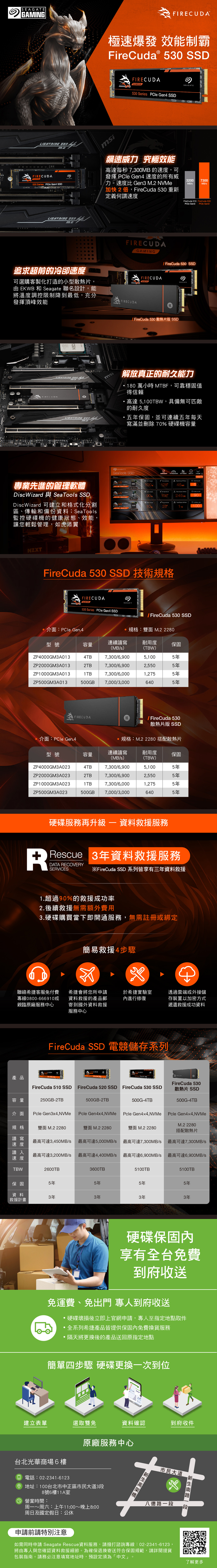 最新な Seagate FireCuda 530 M.2 ヒートシンク付き 2TB PCIe Gen4x4