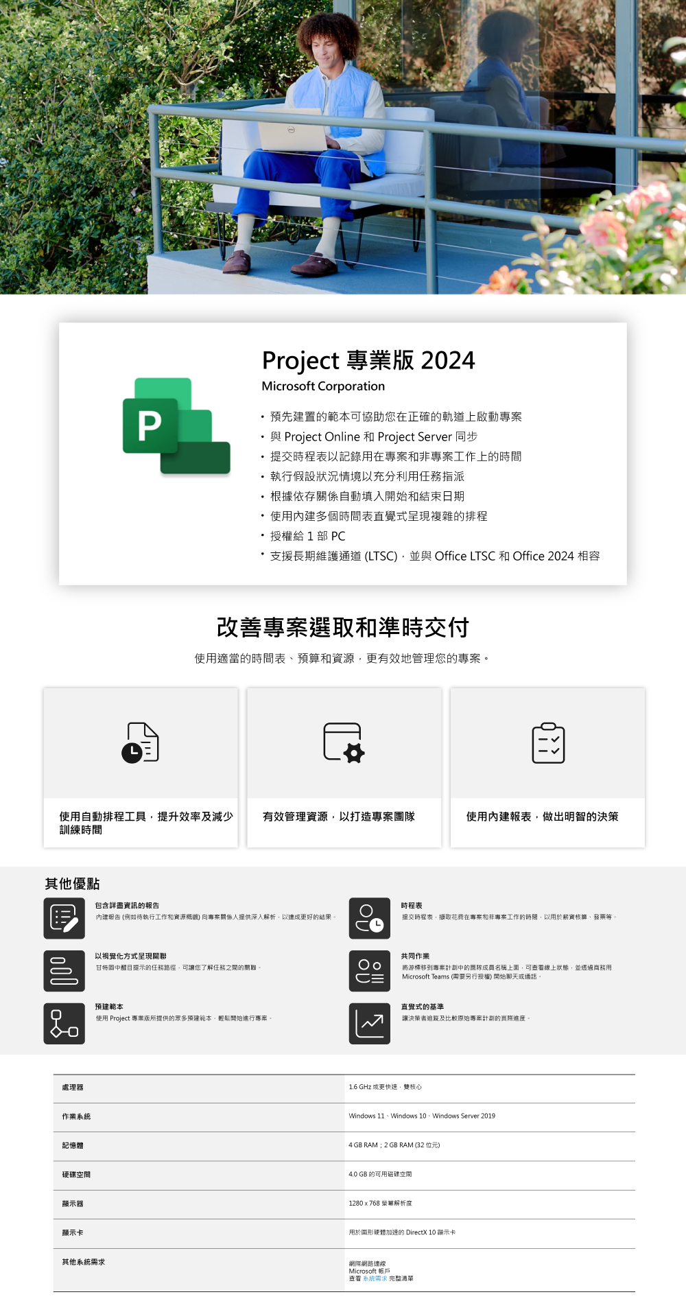 Microsoft 微軟 Project Pro 2024 Win 專業下載版 - PChome 24h購物