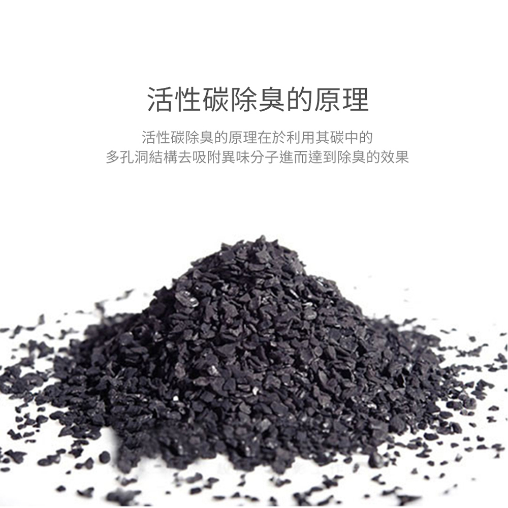 活性碳除臭的原理活性碳除臭的原理在於利用其碳中的多孔洞結構去吸附異味分子進而達到除臭的效果